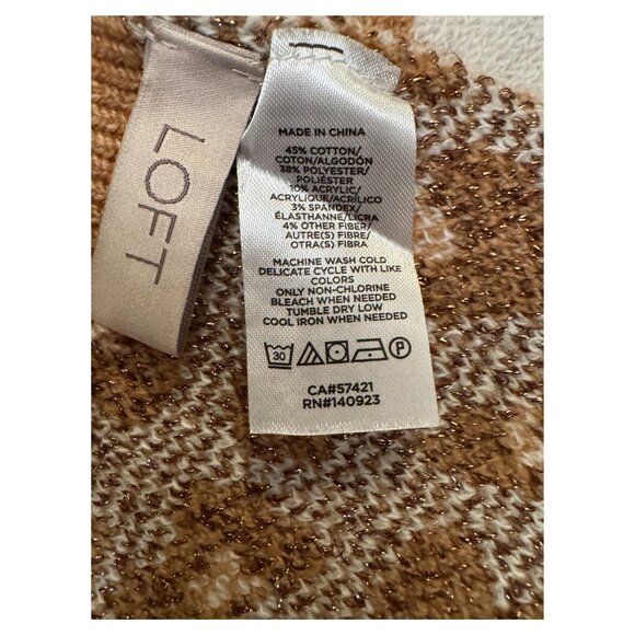 LOFT Leopard Metallic Fuzzy Scarf NEW - Picture 3 of 3